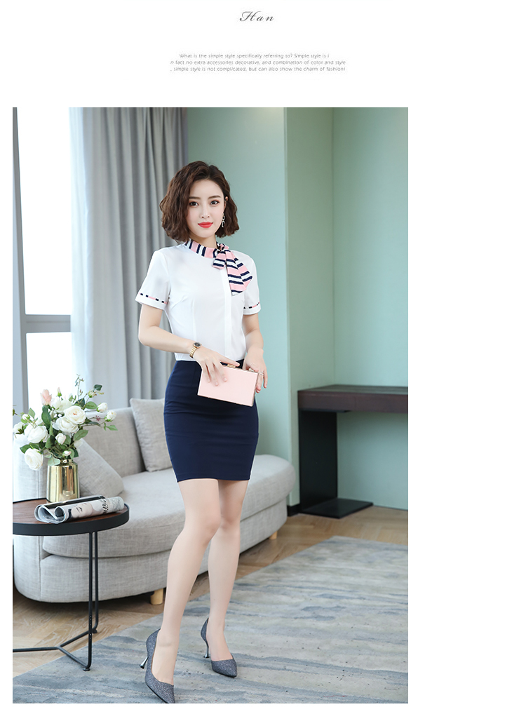 Slim Fit Short Sleeve Shirt Women DB1-193 Short Sleeve Shirt Women