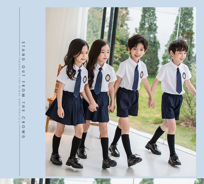 College style kindergarten uniform short-sleeved suit 455-8130