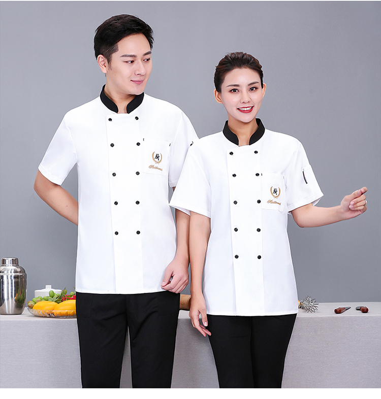 Roumienne Pocket Chef Uniform Short Sleeve Top N01-20D071-20D073