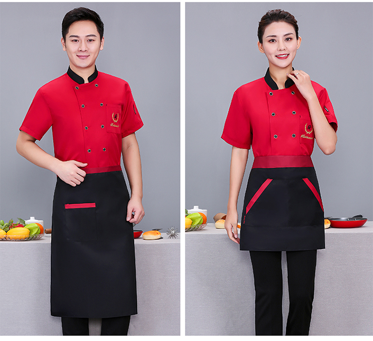 Roumienne Pocket Chef Uniform Short Sleeve Top N01-20D071-20D073