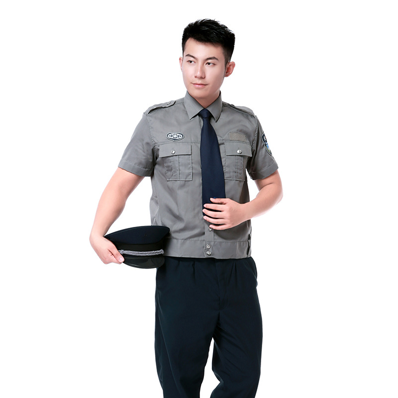 Summer twill cotton security uniform short sleeves C06-N011