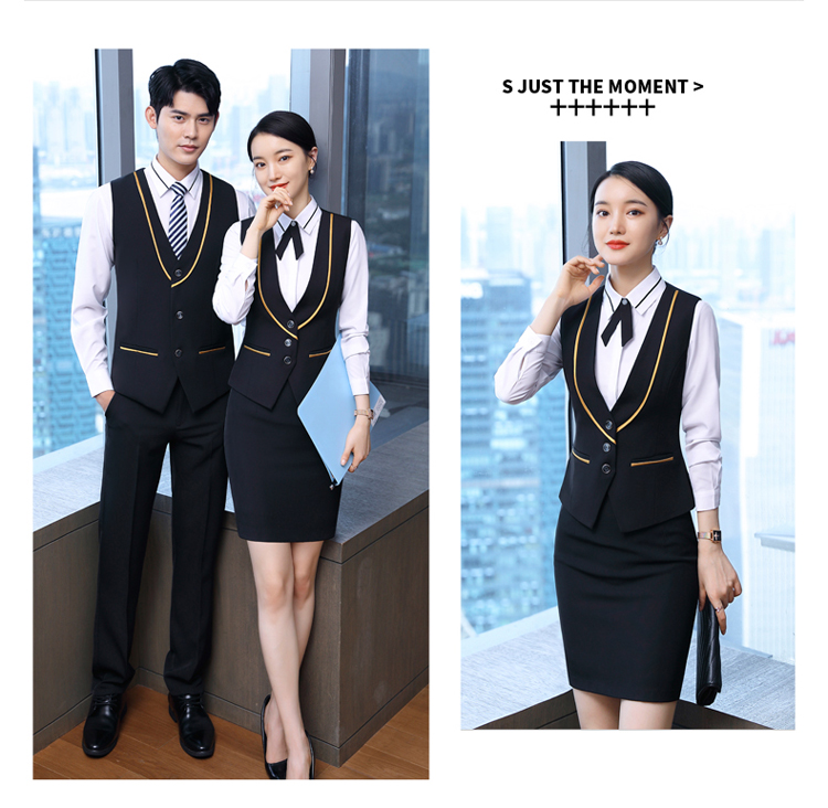 Business temperament slim fit professional wear female vest DL1-A21 vest female