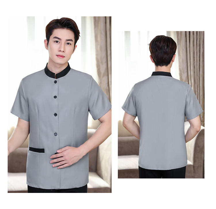 Zhibao cleaning work clothes short-sleeved top H14-030-032