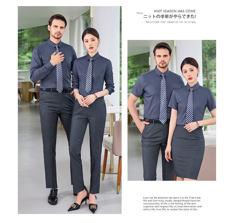 Business slim fit short-sleeved shirt for men DY1-TL8801 short-sleeved men