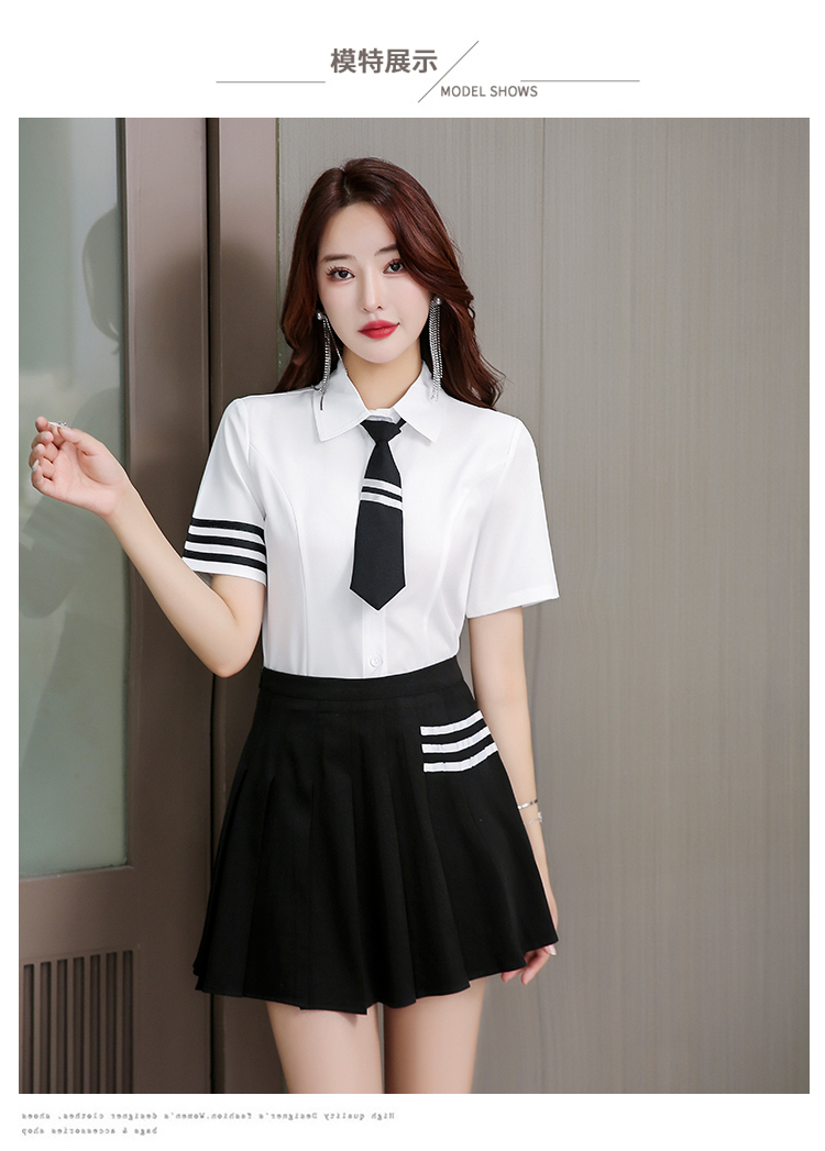 New style foot bath and foot therapy temperament JK pleated skirt technician suit V02-1327 suit