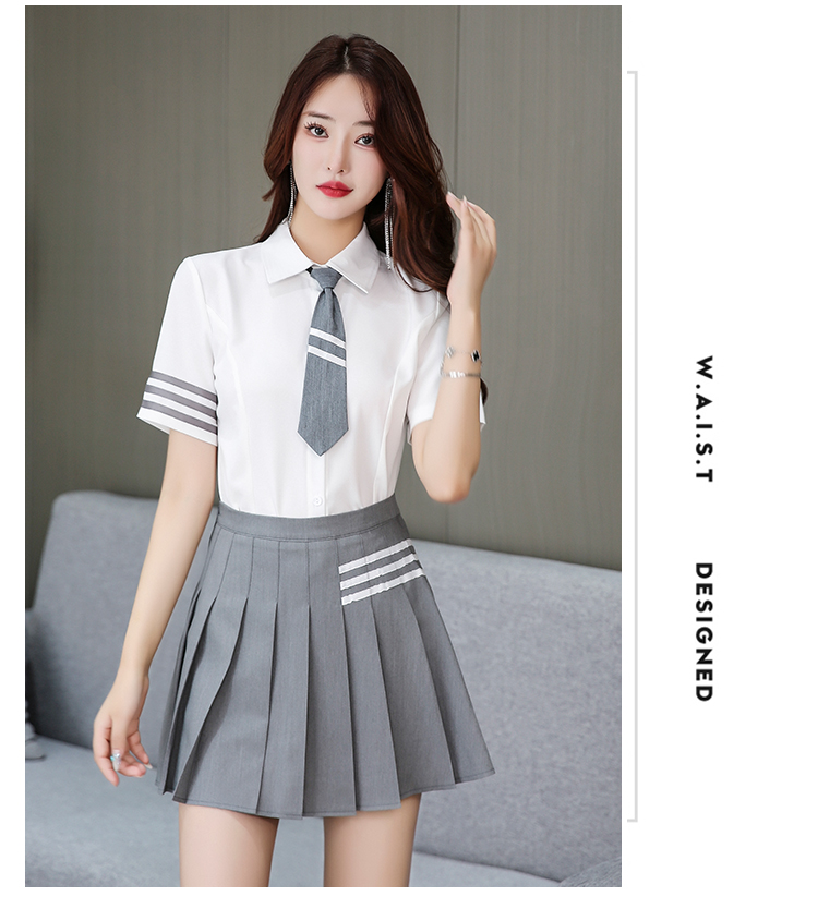 New style foot bath and foot therapy temperament JK pleated skirt technician suit V02-1327 suit