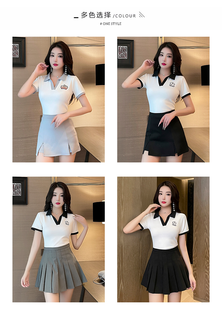 Foot bath technician beauty shop cute short skirt technician uniform suit V02-1349