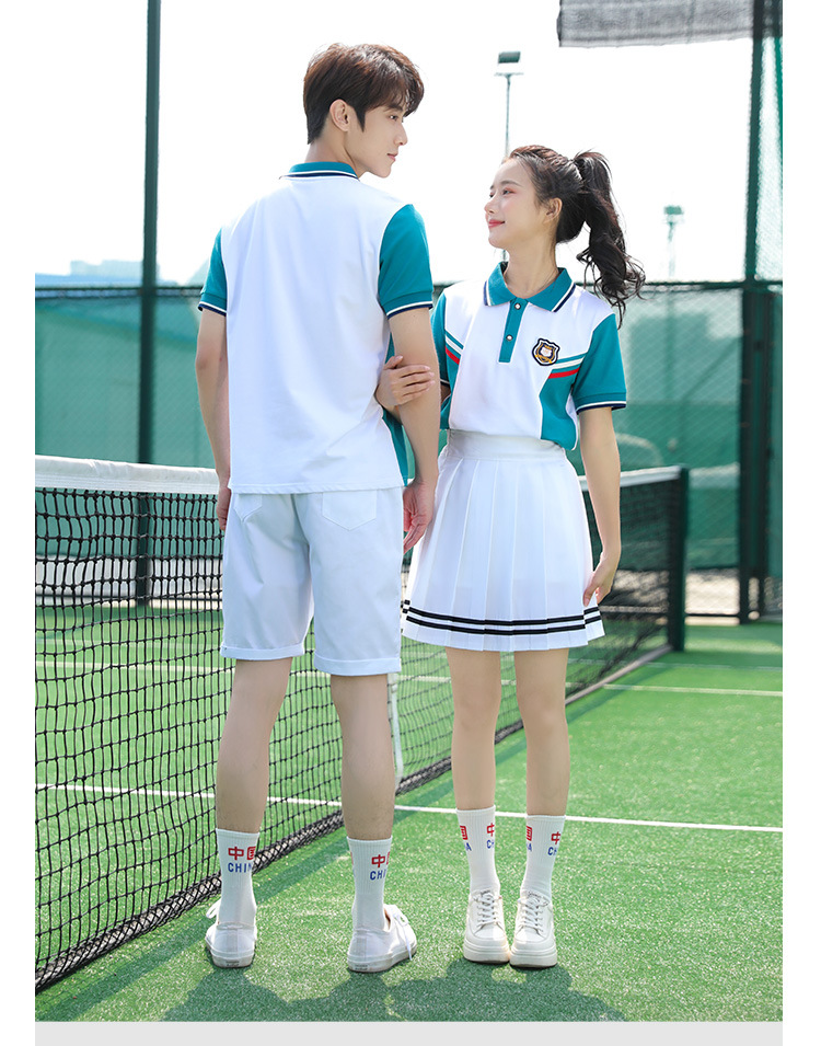 Summer middle school student uniform short-sleeved suit H18-2013-10