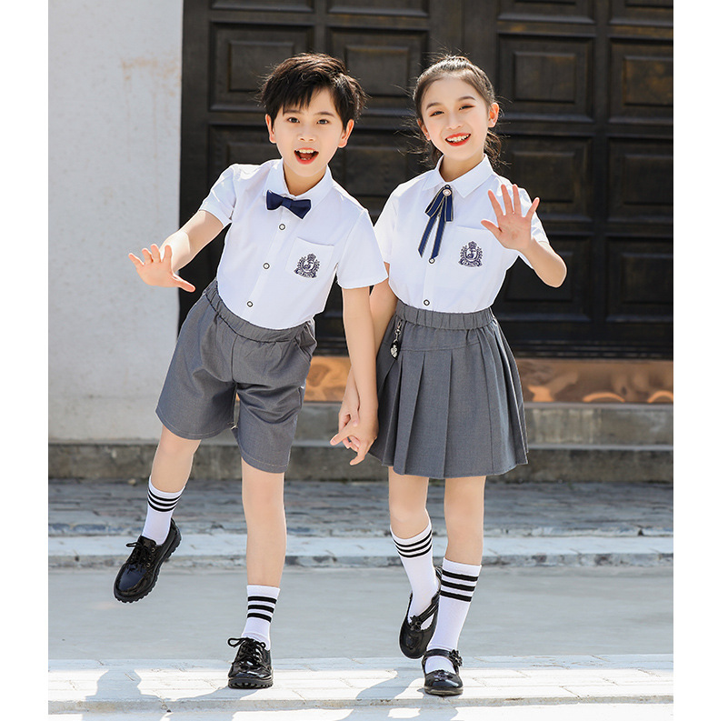 Kindergarten summer children embroidery suit H18-2023-14