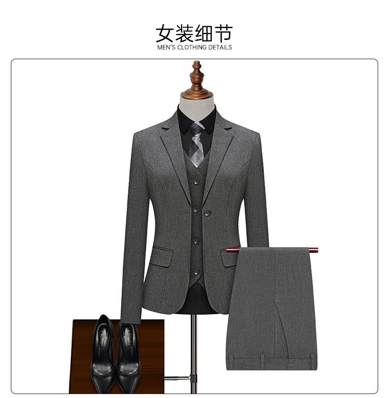 400g color spinning beaded edge business one button suit jacket 129-6380 single button jacket for men