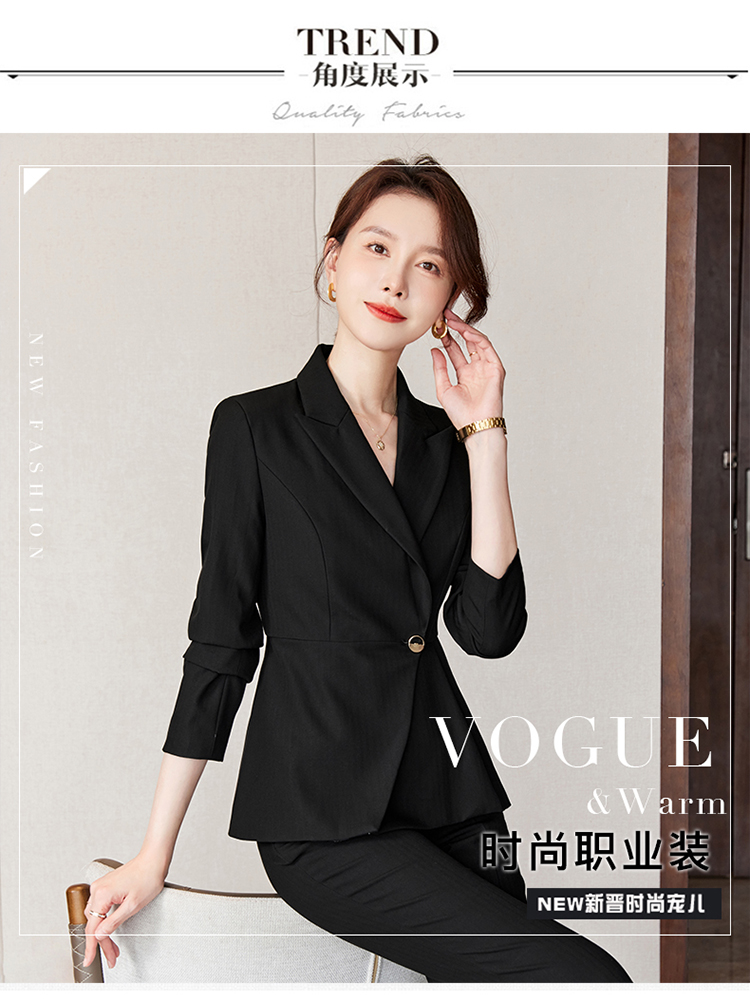 Fashionable high-end white-collar suit jacket 173-9220 women suit