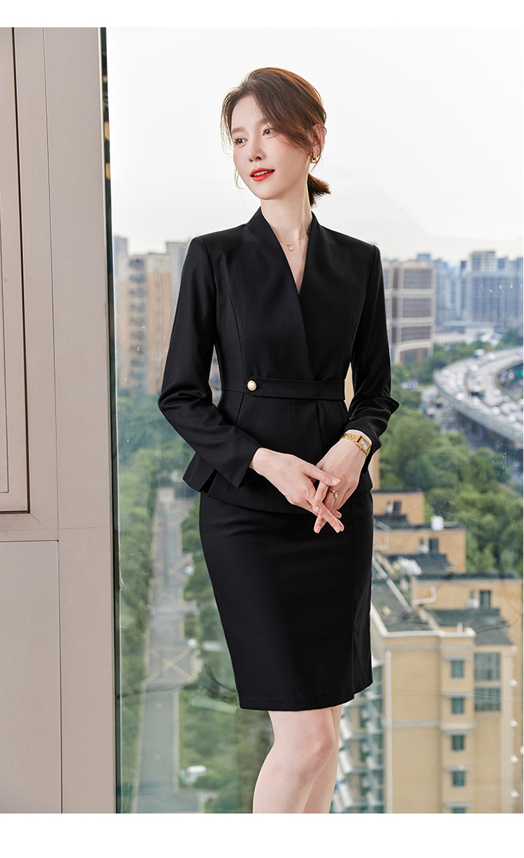 Business OL ladies professional suit two-piece suit 173-9301 female suit