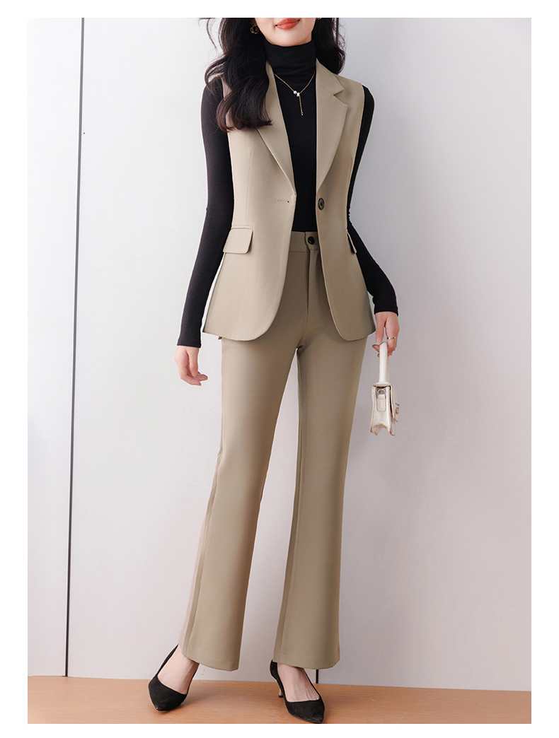 Business ladies professional collar suit vest 83-23662