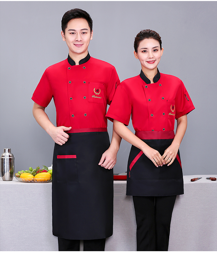 Roumienne Pocket Chef Uniform Short Sleeve Top N01-20D071-20D073