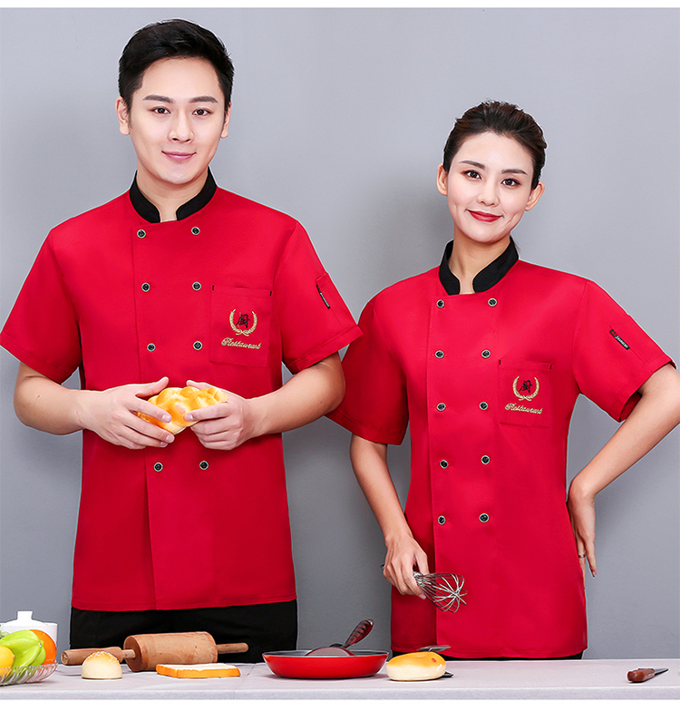 Roumienne Pocket Chef Uniform Short Sleeve Top N01-20D071-20D073