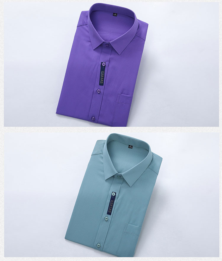 Coarse grain professional men short-sleeved shirt 111-981 men short-sleeved shirt