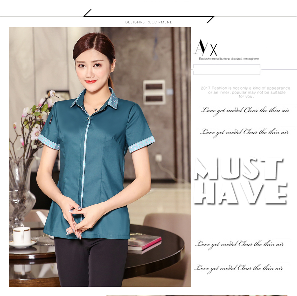 Tadpole Print Waiter Work Shirt + Apron H19-L015