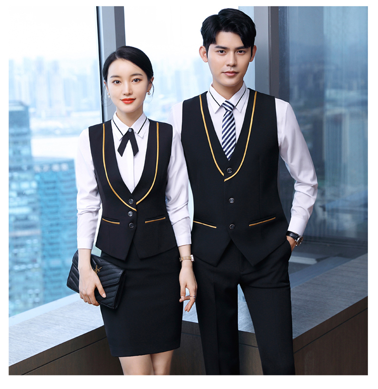 Business temperament slim fit professional wear female and male vest DL1-A211 vest male