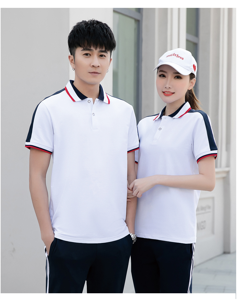 Cotton covered silk short-sleeved school uniform suit KA-406-3358