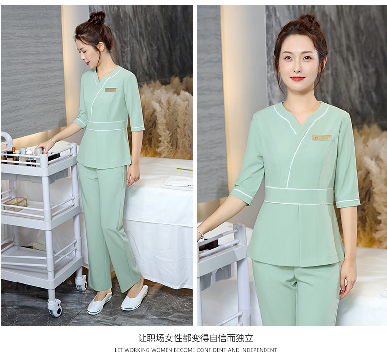 Classic temperament beauty technician suit pants two-piece suit DM2-22007 pants