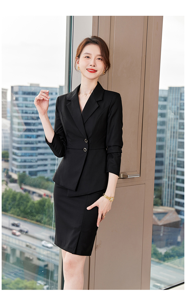 Temperament goddess long-sleeved suit two-piece suit 173-9219 women suit