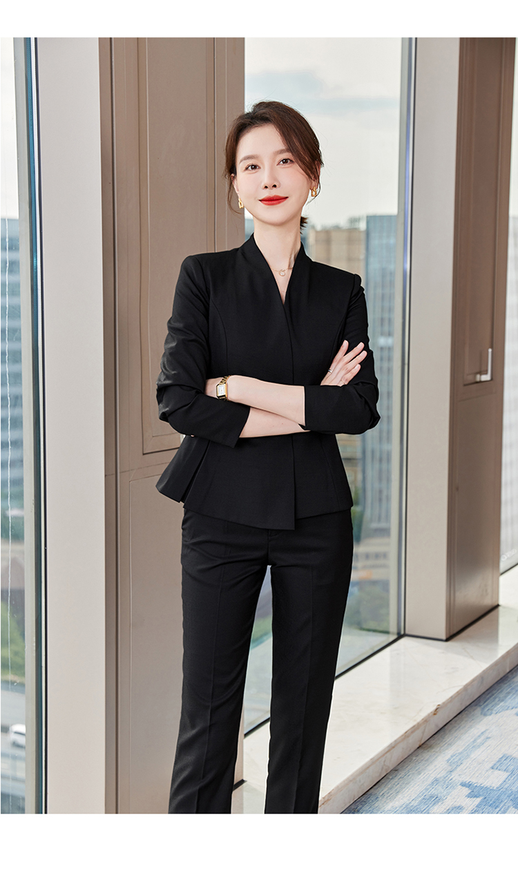 Business OL ladies professional suit two-piece suit 173-9301 female suit