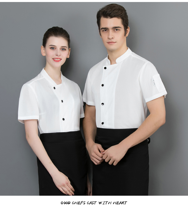 Hotel catering kitchen full breathable mesh chef uniform top H02-8812-8813