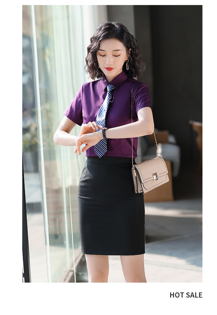 Business non-iron short-sleeved shirt for men and women DY1-ML217-2214 shirt short sleeve