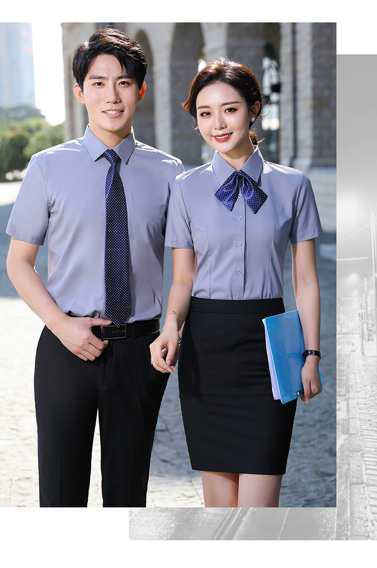 Professional business short-sleeved shirt for men and women DJ1-8390 short-sleeved shirt