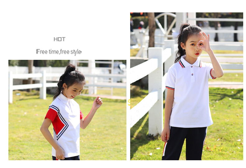 Cotton sports casual style elementary school student uniform two-piece suit D22-1901