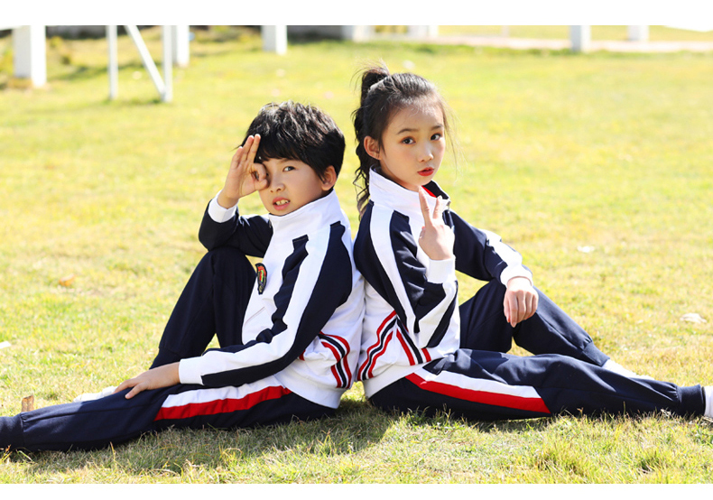 Cotton sports casual style elementary school student uniform two-piece suit D22-1901