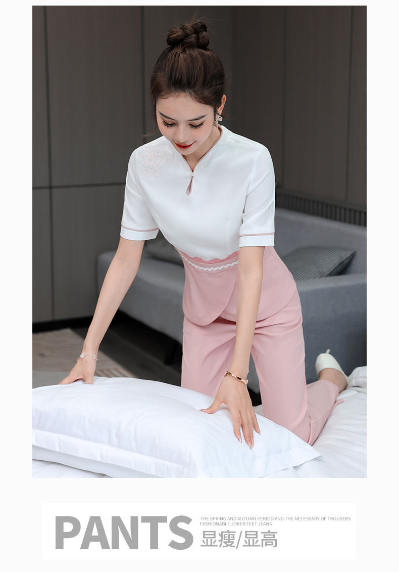 Foot bath center massage short-sleeved pants technician uniform G25-2996-32