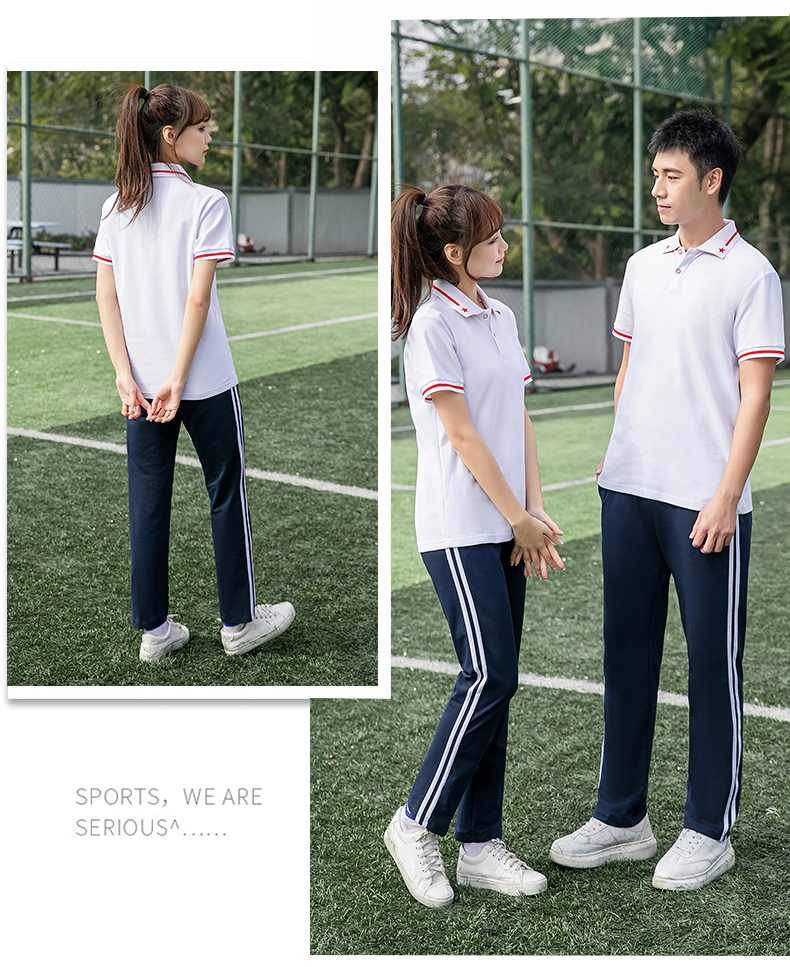 Pique short-sleeved school uniform suit KA-406-2089