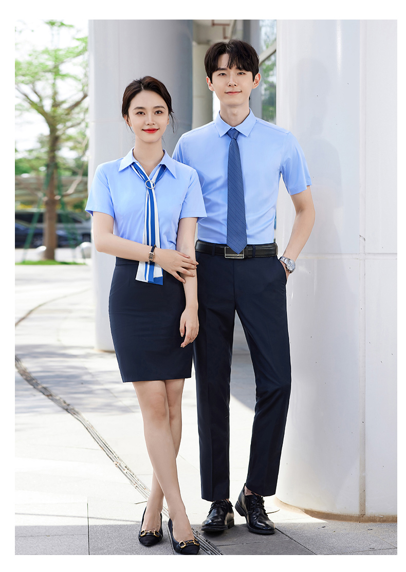 Business comfortable formal short-sleeved shirt for women DY1-TL8801V short-sleeved women