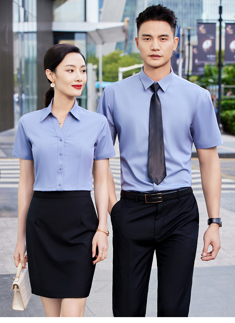 Fashionable and charming workplace short-sleeved shirt for women DQ1-V1110 for women