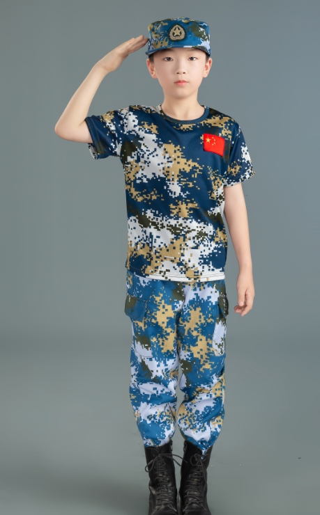 Children camouflage uniforms for primary and secondary school students summer camp military training uniforms B09-JT-56