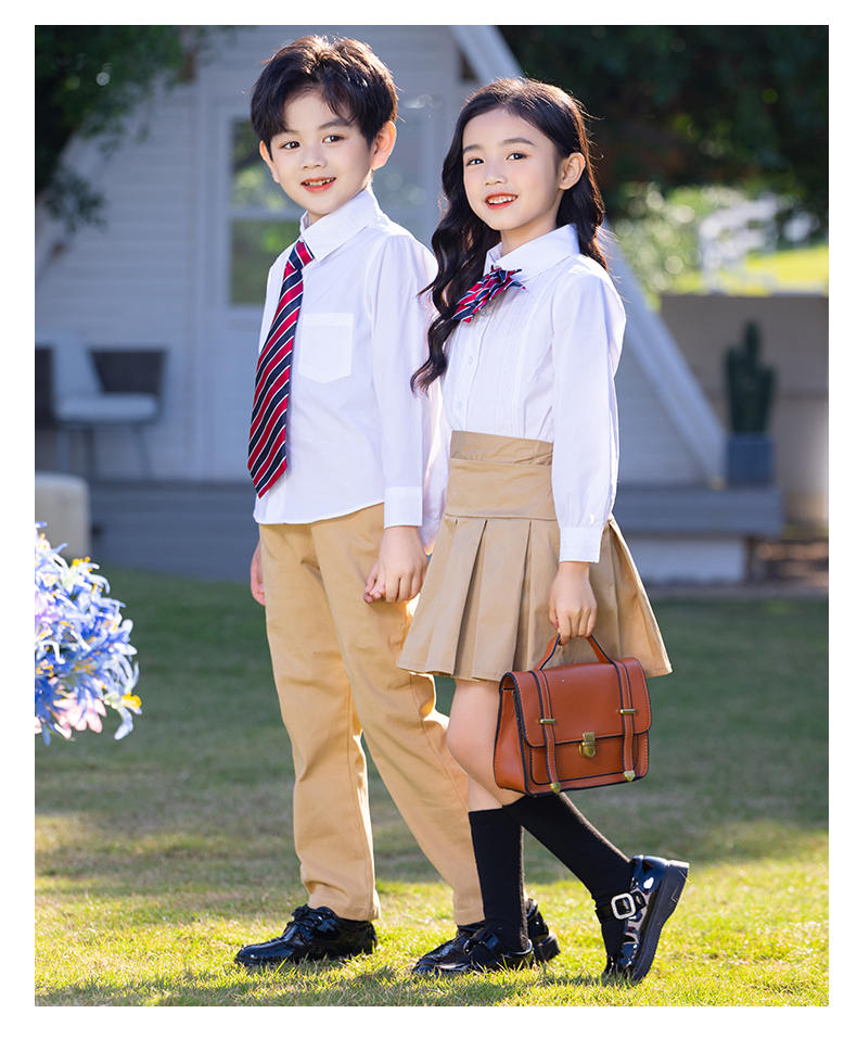 British style campus primary and secondary school pleated skirt D11-2217