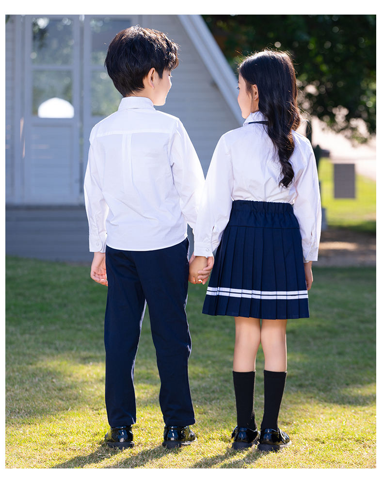 British style campus primary and secondary school half-length pleated skirt D11-2220