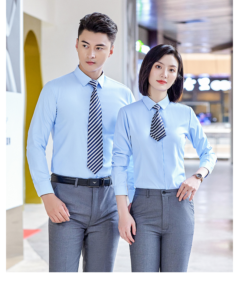 Slim fit commuter formal collar women long sleeve shirt 188-801 women long shirt