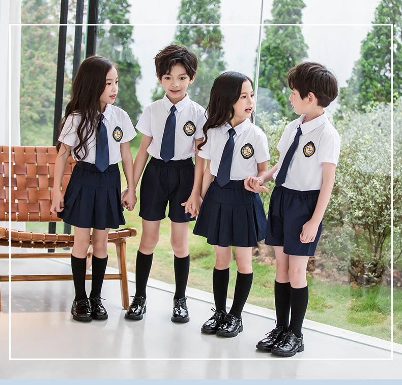 College style kindergarten uniform short-sleeved suit 455-8130