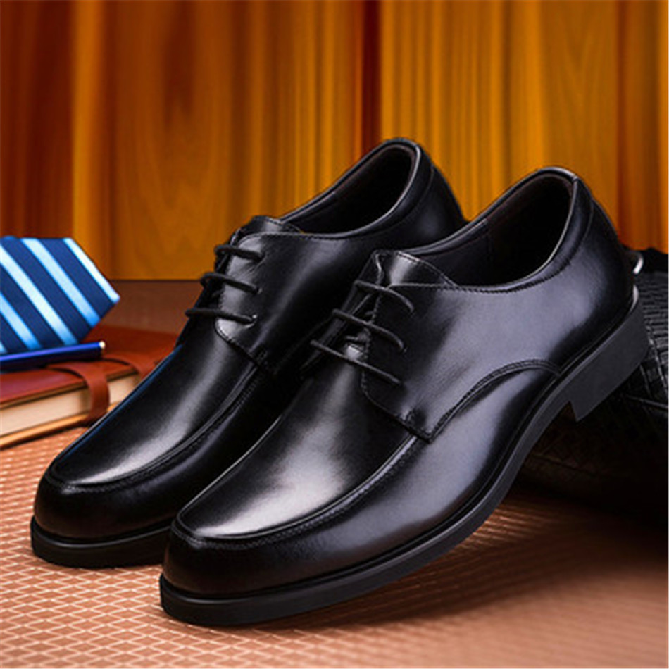 British style lace-up pointed business men leather shoes G03-930