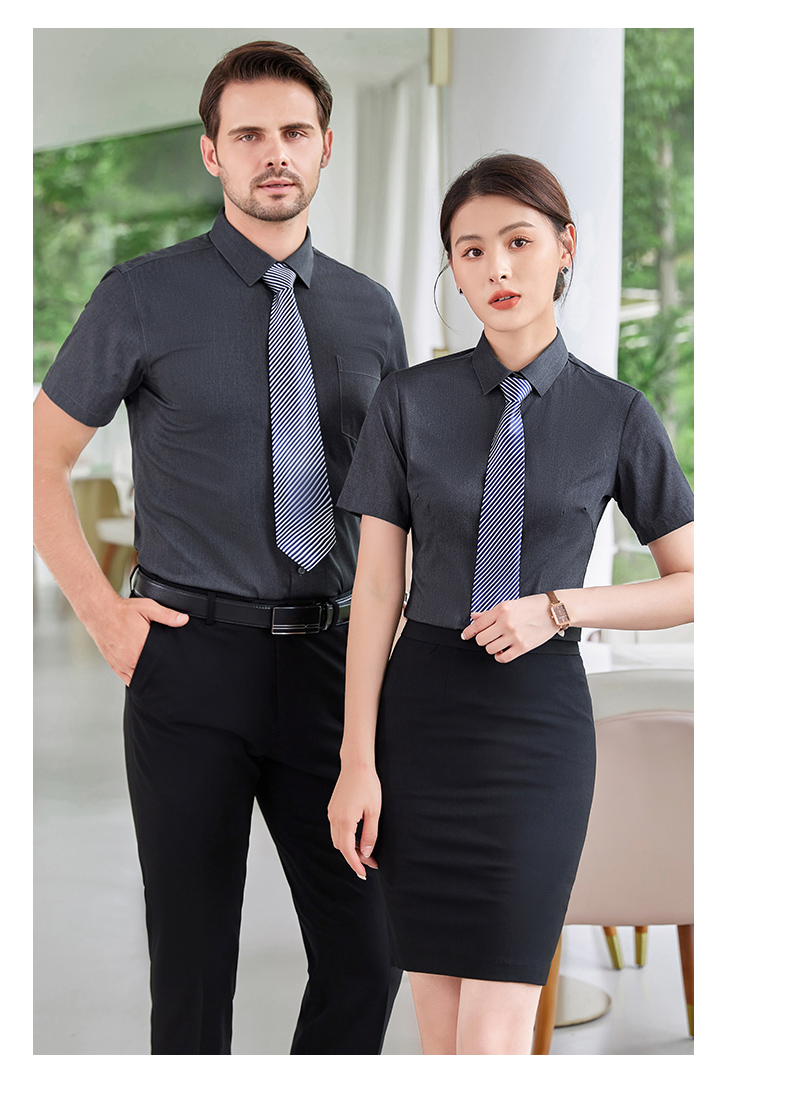 Business slim fit short-sleeved shirt for women DY1-TL8801 short-sleeved women