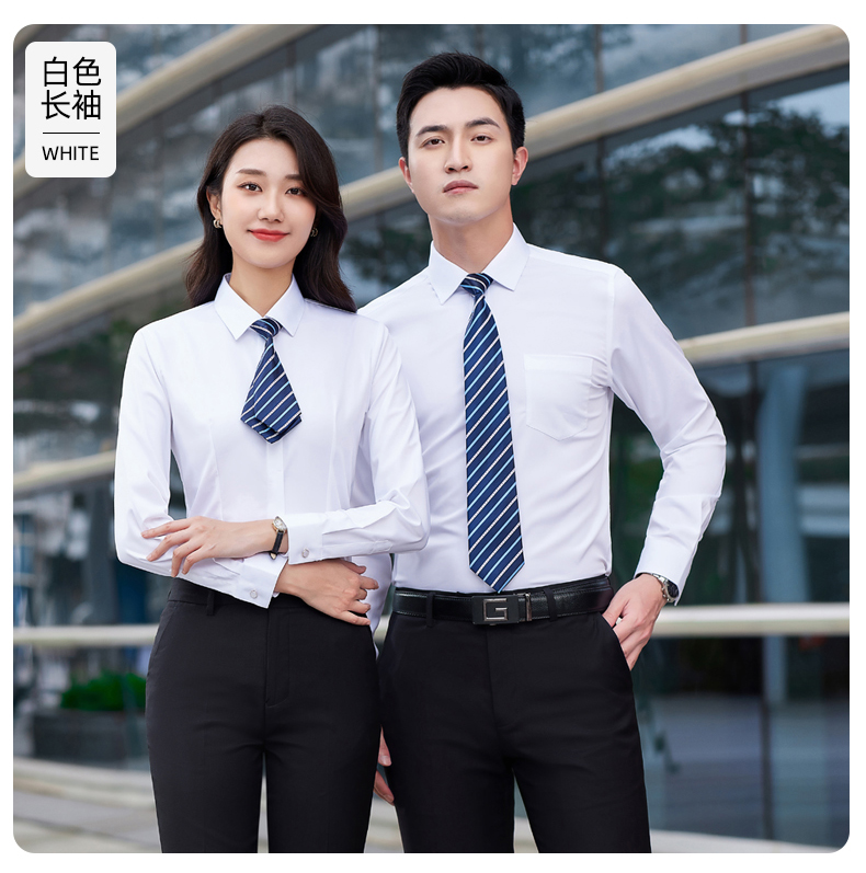 Bamboo fiber business short-sleeved shirt for men and women 81-696 short-sleeved women