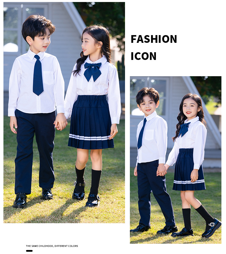 British style campus primary and secondary school half-length pleated skirt D11-2220