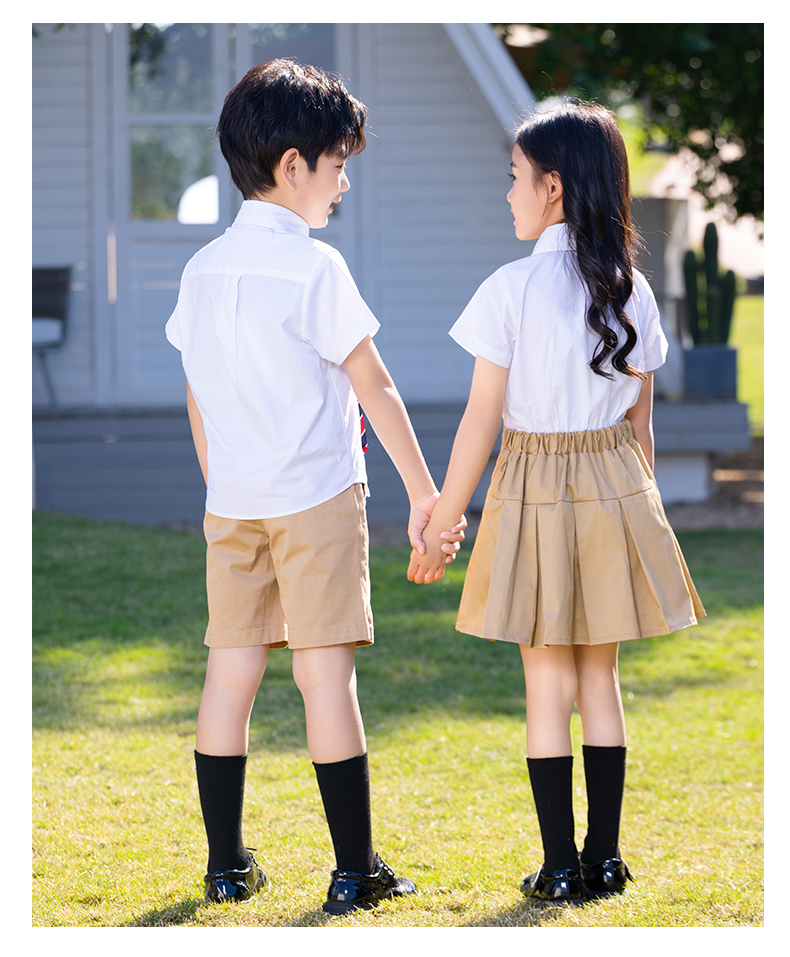 British style campus primary school student uniform summer shorts class uniform D11-2216