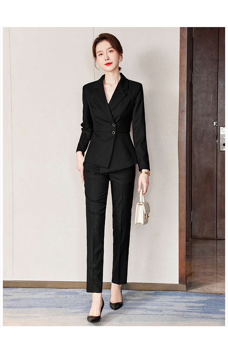 Temperament goddess long-sleeved suit two-piece suit 173-9219 women suit