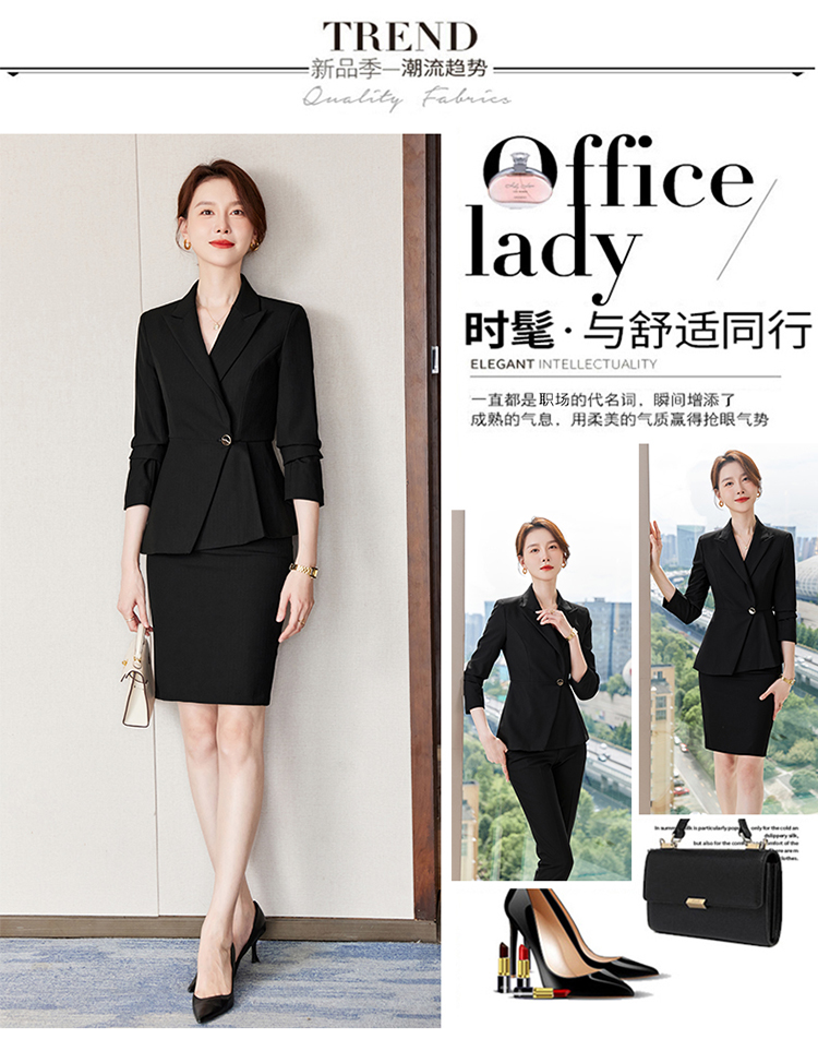 Fashionable high-end white-collar suit jacket 173-9220 women suit