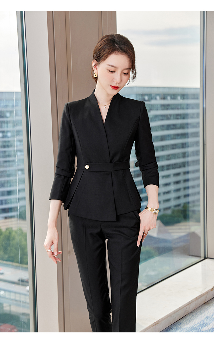 Business OL ladies professional suit two-piece suit 173-9301 female suit