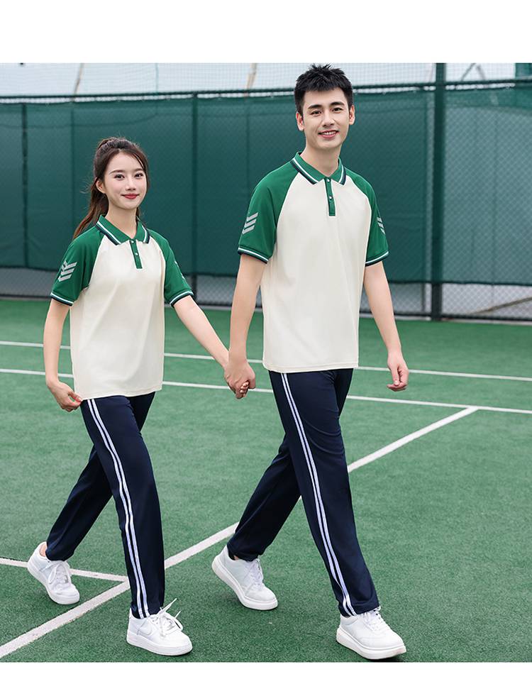 Primary and secondary school students school sports meeting class uniform school uniform short-sleeved suit KH2-692-6666 short-sleeved trousers suit