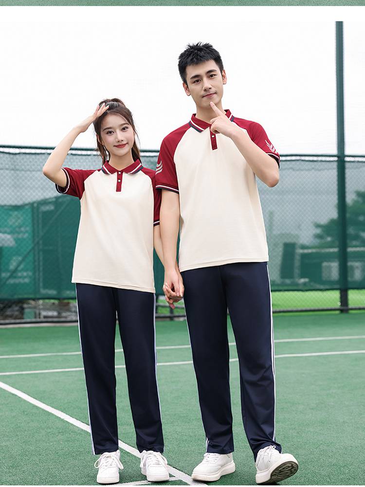 Primary and secondary school students school sports meeting class uniform school uniform short-sleeved suit KH2-692-6666 short-sleeved trousers suit